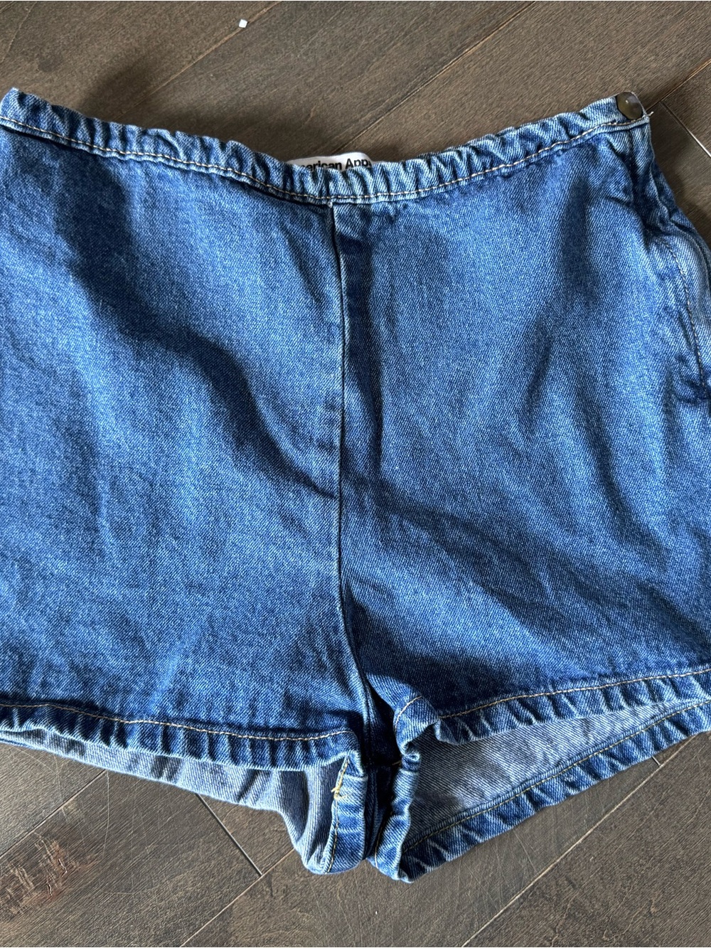 American Apparel Women's Blue Denim Shorts Size M